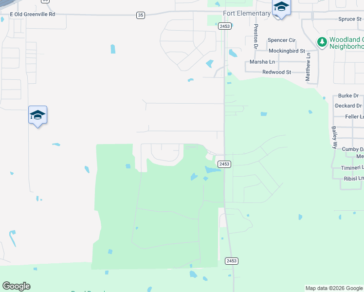 map of restaurants, bars, coffee shops, grocery stores, and more near 1805 Frio Court in Royse City