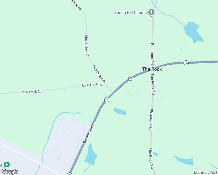 map of restaurants, bars, coffee shops, grocery stores, and more near 698 Race Track Road in The Rock