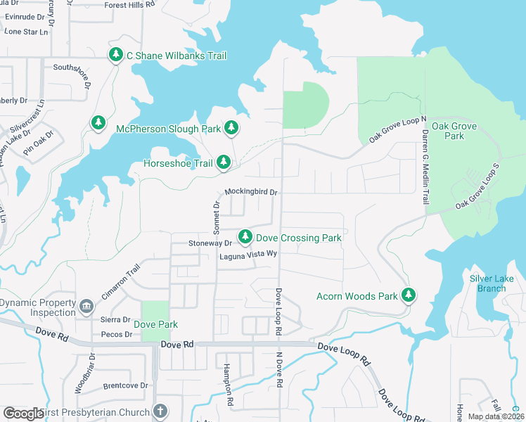 map of restaurants, bars, coffee shops, grocery stores, and more near 2212 Thistlewood Court in Grapevine