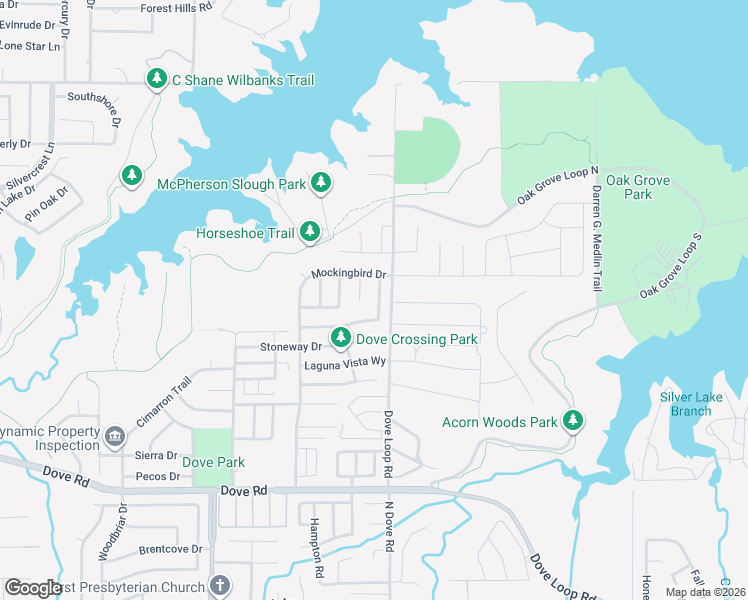 map of restaurants, bars, coffee shops, grocery stores, and more near 1411 Thistlewood Lane in Grapevine