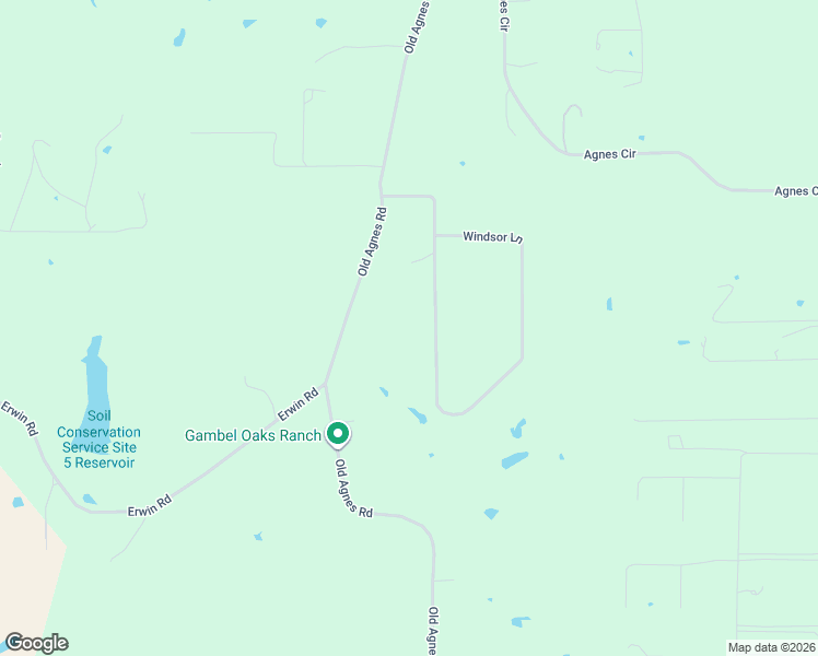 map of restaurants, bars, coffee shops, grocery stores, and more near 466 Windsor Lane in Springtown