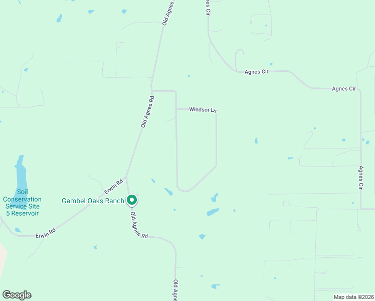 map of restaurants, bars, coffee shops, grocery stores, and more near 467 Windsor Lane in Springtown