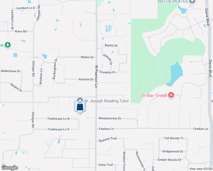 map of restaurants, bars, coffee shops, grocery stores, and more near 2012 Lazy Lane in Keller