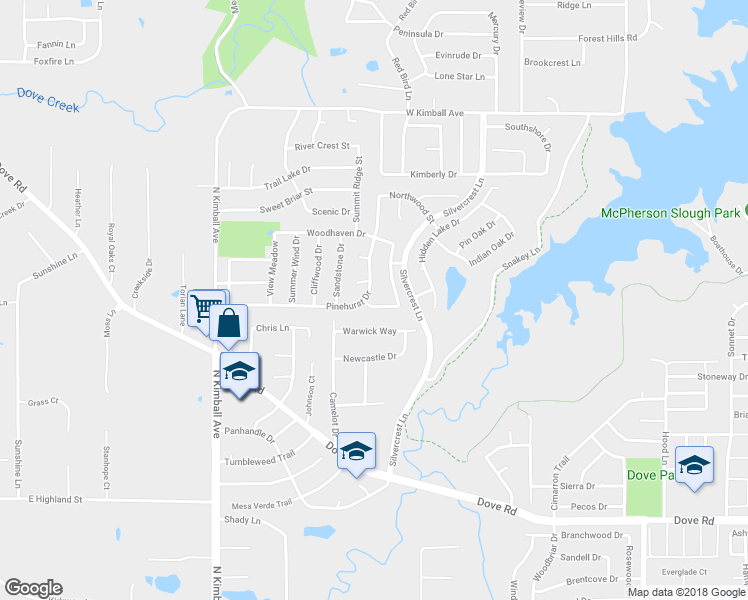 map of restaurants, bars, coffee shops, grocery stores, and more near 2810 Stonehurst Drive in Grapevine