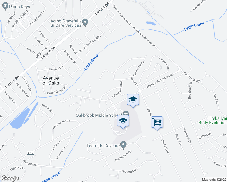 map of restaurants, bars, coffee shops, grocery stores, and more near 109 Graduate Lane in Ladson