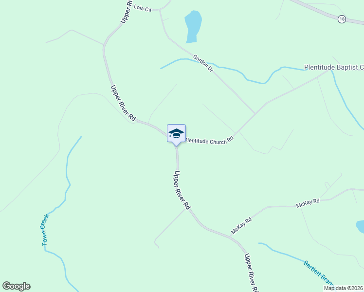 map of restaurants, bars, coffee shops, grocery stores, and more near 4134 Upper River Road in Gray