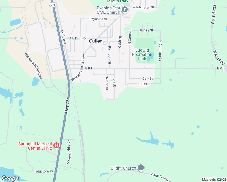 map of restaurants, bars, coffee shops, grocery stores, and more near 319 Orr Street in Sarepta