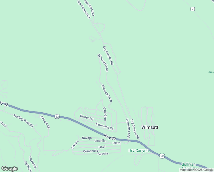 map of restaurants, bars, coffee shops, grocery stores, and more near 106 Wimsatt Loop in Cloudcroft