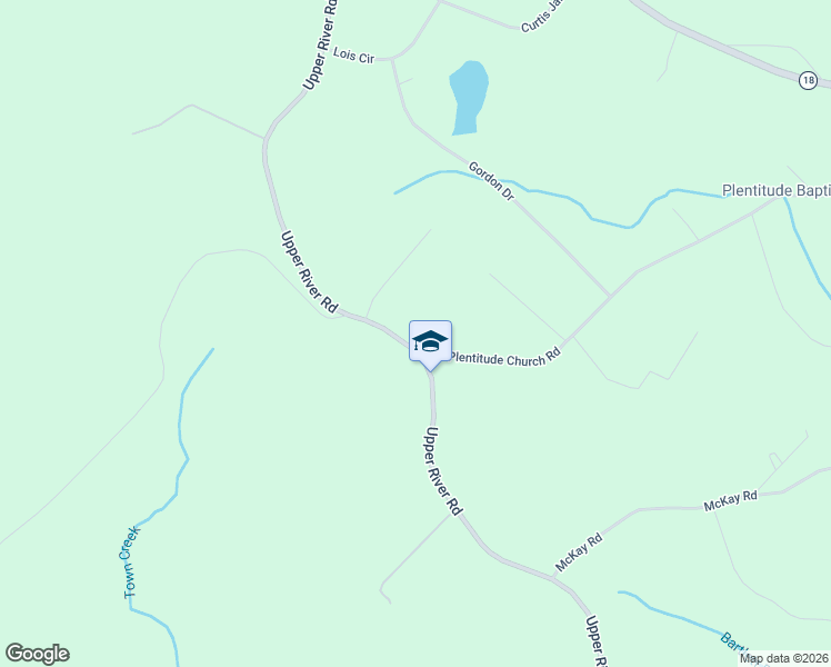 map of restaurants, bars, coffee shops, grocery stores, and more near 4156 Upper River Road in Gray