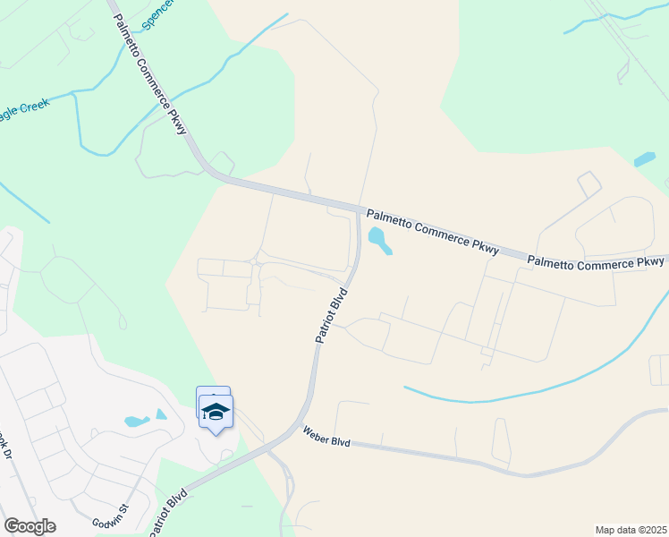 map of restaurants, bars, coffee shops, grocery stores, and more near 9775 Patriot Boulevard in Ladson