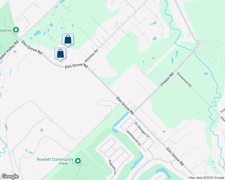 map of restaurants, bars, coffee shops, grocery stores, and more near 3109 Elm Grove Road in Wylie