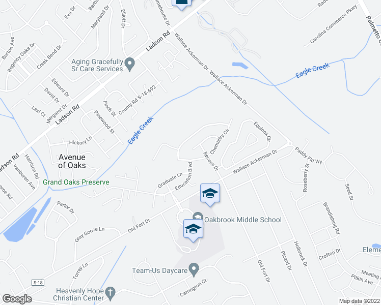 map of restaurants, bars, coffee shops, grocery stores, and more near 137 Diploma Drive in Ladson