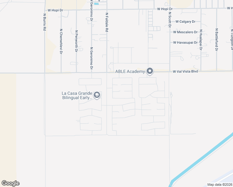 map of restaurants, bars, coffee shops, grocery stores, and more near 1171 Sand Canyon Drive in Casa Grande