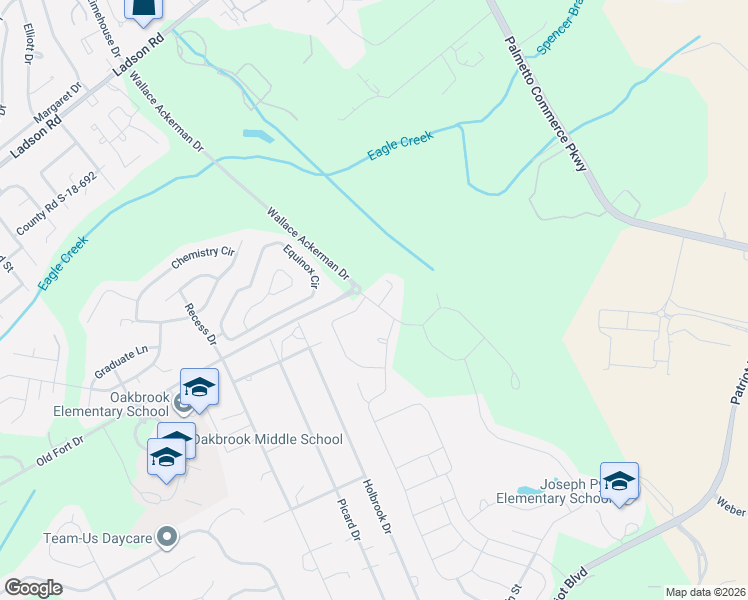 map of restaurants, bars, coffee shops, grocery stores, and more near 9691 Transplanter Circle in Ladson