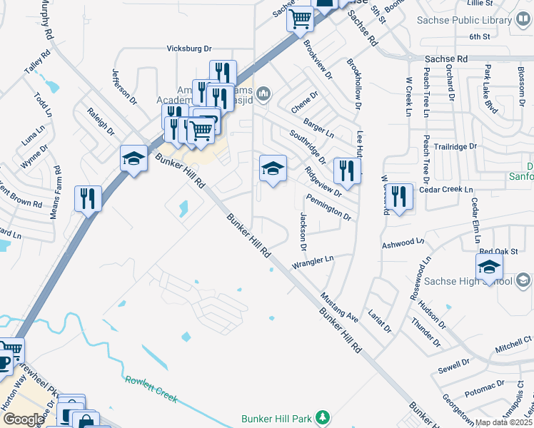 2501 Cotillion Drive, Sachse TX Walk Score