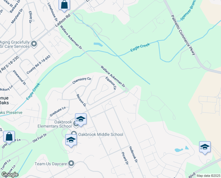 map of restaurants, bars, coffee shops, grocery stores, and more near 122 Full Moon Court in Ladson