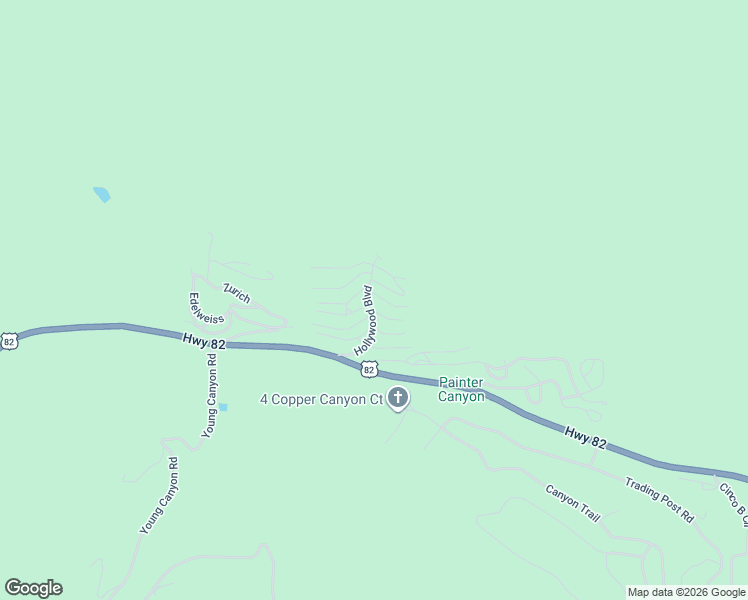 map of restaurants, bars, coffee shops, grocery stores, and more near 4 Broadway in Cloudcroft