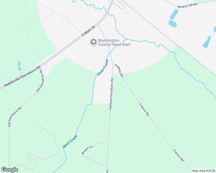 map of restaurants, bars, coffee shops, grocery stores, and more near 564 Harrison-Davisboro Road in Davisboro