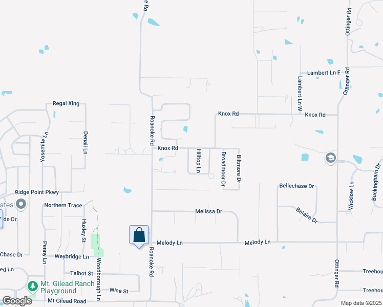 map of restaurants, bars, coffee shops, grocery stores, and more near 1228 Knox Road in Keller