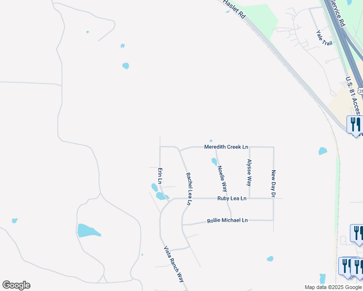 map of restaurants, bars, coffee shops, grocery stores, and more near 12100 Rachel Lea Lane in Fort Worth