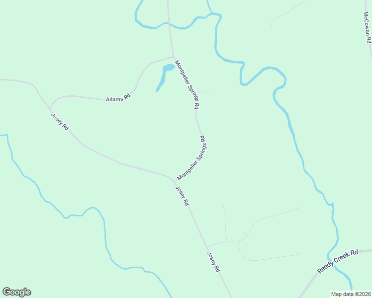 map of restaurants, bars, coffee shops, grocery stores, and more near Montpelier Springs Road in Forsyth