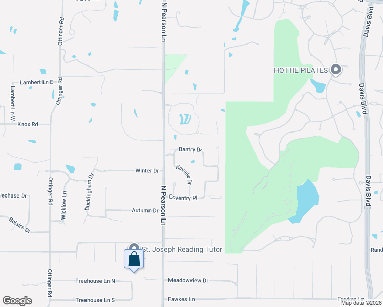 map of restaurants, bars, coffee shops, grocery stores, and more near 2032 Bantry Drive in Keller