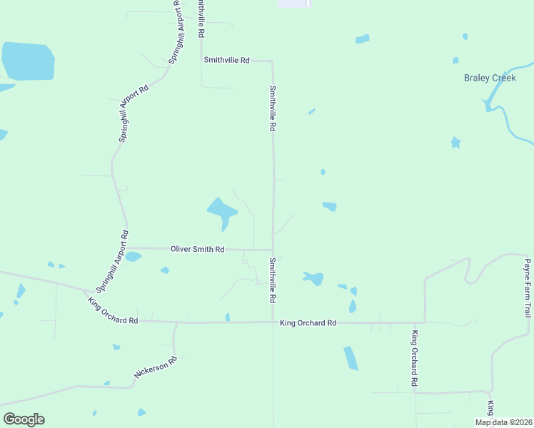 map of restaurants, bars, coffee shops, grocery stores, and more near 682 Smithville Road in Sarepta
