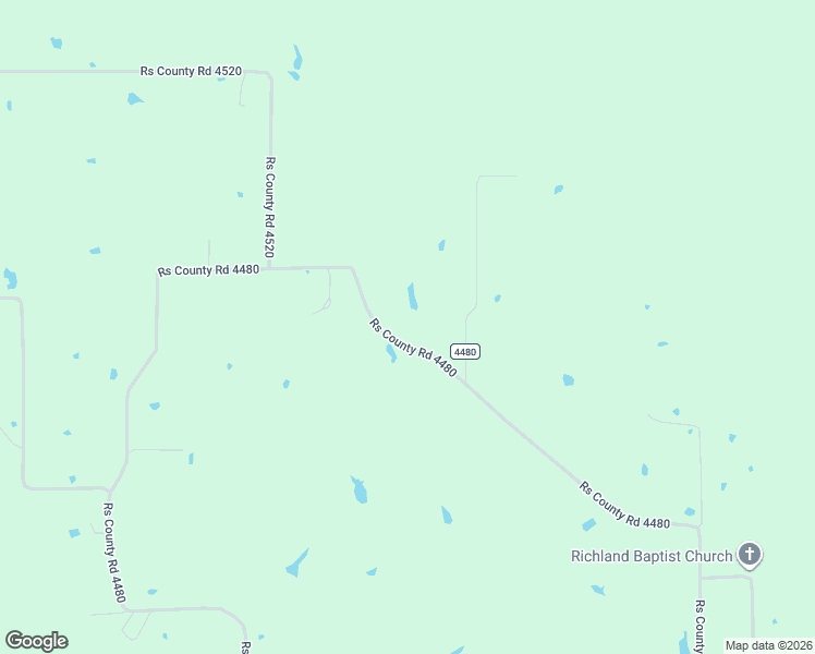 map of restaurants, bars, coffee shops, grocery stores, and more near County Road 4480 in Lone Oak