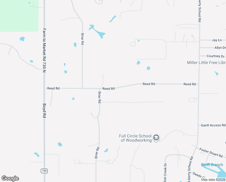 map of restaurants, bars, coffee shops, grocery stores, and more near 7765 Reed Road in Azle