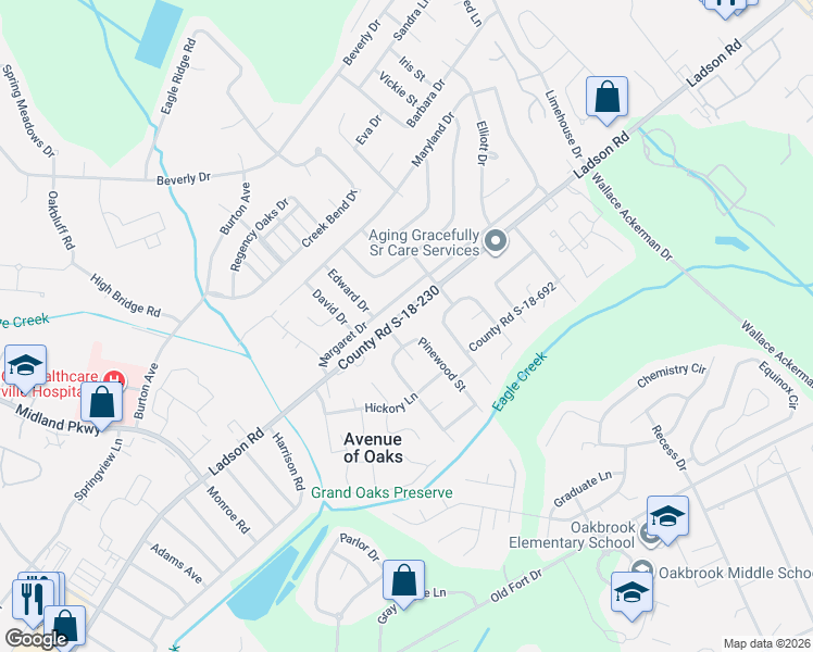 map of restaurants, bars, coffee shops, grocery stores, and more near 981 Margaret Drive in Ladson