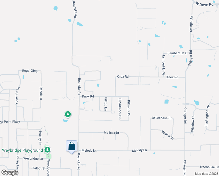 map of restaurants, bars, coffee shops, grocery stores, and more near 1124 Venetian Street in Keller