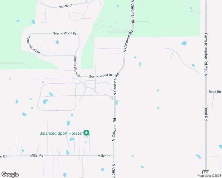 map of restaurants, bars, coffee shops, grocery stores, and more near 2350 North Cardinal Road in Azle