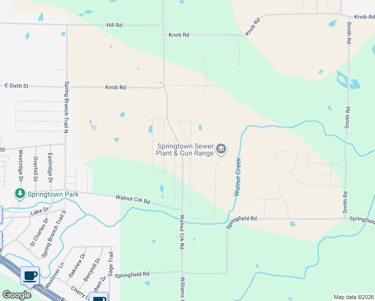 map of restaurants, bars, coffee shops, grocery stores, and more near 621 Jameson in Springtown