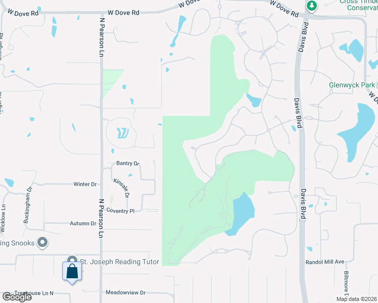 map of restaurants, bars, coffee shops, grocery stores, and more near 2304 Cedar Elm Terrace in Westlake