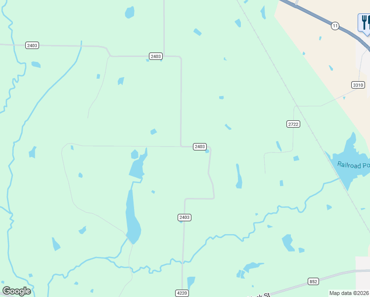 map of restaurants, bars, coffee shops, grocery stores, and more near 3174 County Road 2403 in Winnsboro