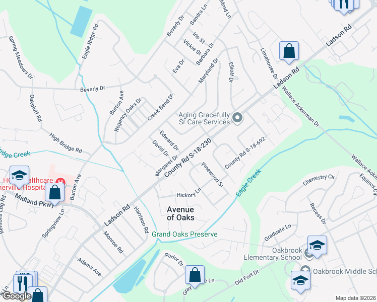 map of restaurants, bars, coffee shops, grocery stores, and more near 981 Margaret Drive in Ladson