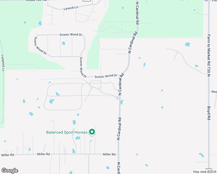 map of restaurants, bars, coffee shops, grocery stores, and more near 2350 North Cardinal Road in Azle