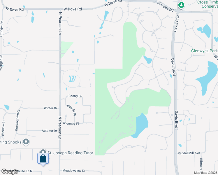 map of restaurants, bars, coffee shops, grocery stores, and more near 2304 Cedar Elm Terrace in Westlake