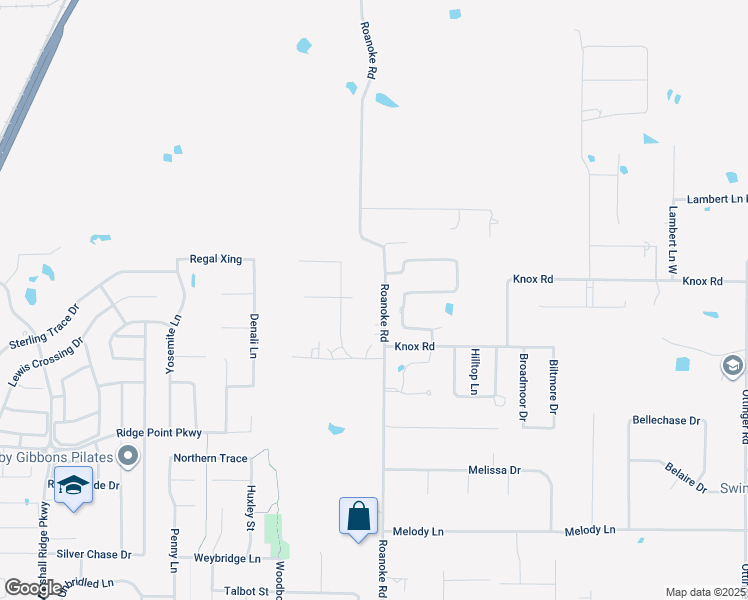 map of restaurants, bars, coffee shops, grocery stores, and more near 13297 Roanoke Road in Westlake