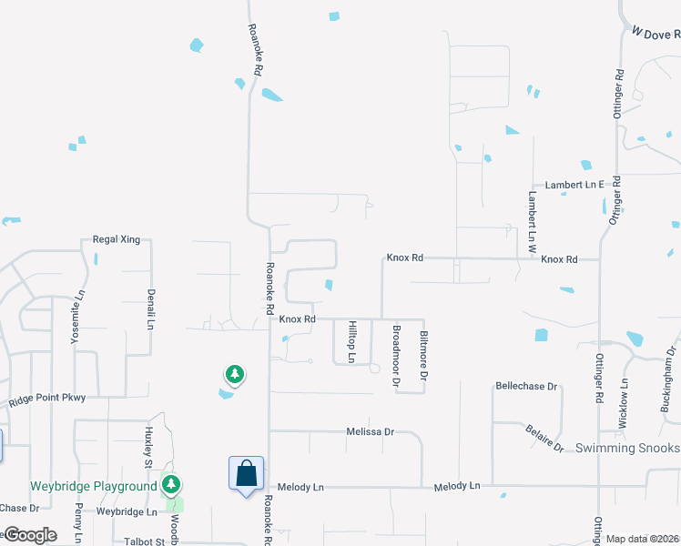 map of restaurants, bars, coffee shops, grocery stores, and more near 1124 Venetian Street in Keller