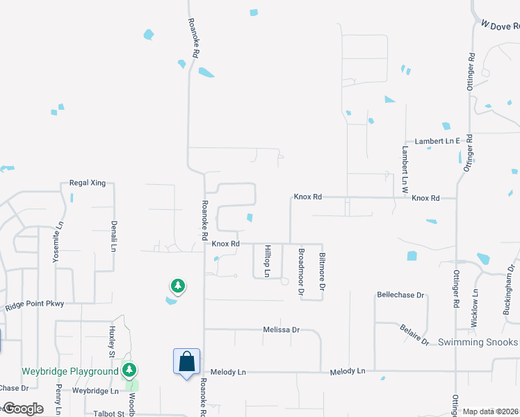 map of restaurants, bars, coffee shops, grocery stores, and more near 1124 Venetian Street in Keller