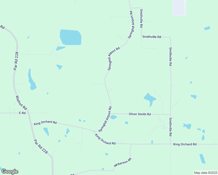 map of restaurants, bars, coffee shops, grocery stores, and more near 1160-1348 Springhill Airport Road in Springhill