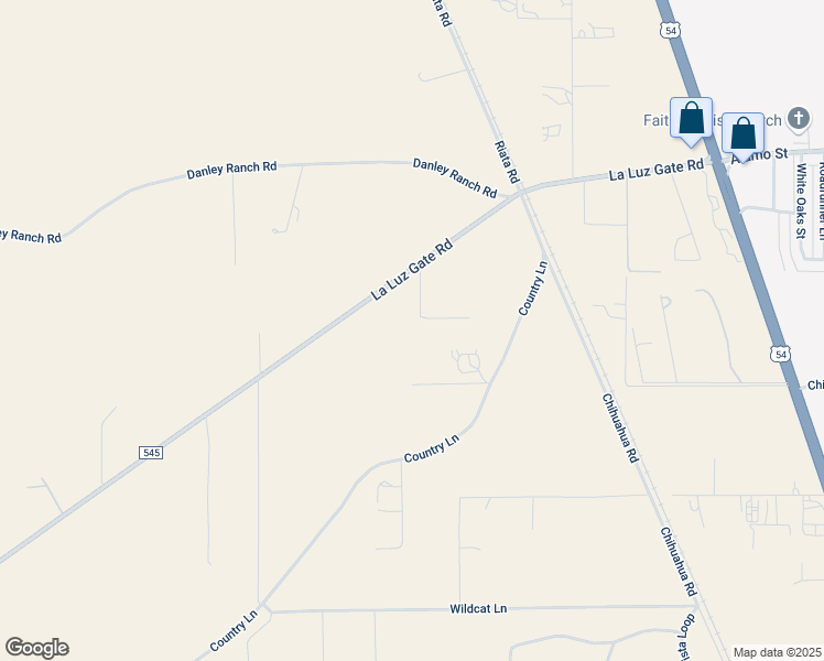 map of restaurants, bars, coffee shops, grocery stores, and more near 16 Khj Road in Alamogordo