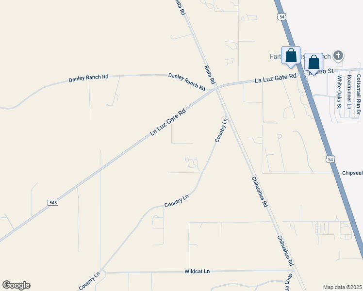 map of restaurants, bars, coffee shops, grocery stores, and more near 16 Khj Road in Alamogordo