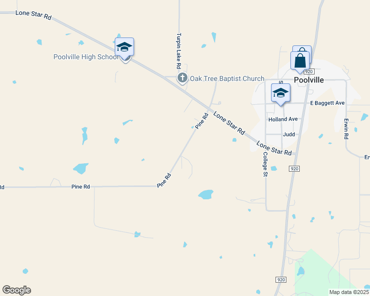 map of restaurants, bars, coffee shops, grocery stores, and more near 489 Pine Road in Poolville