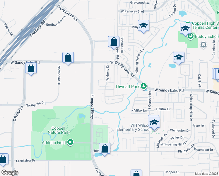 map of restaurants, bars, coffee shops, grocery stores, and more near 630 Beal Lane in Coppell