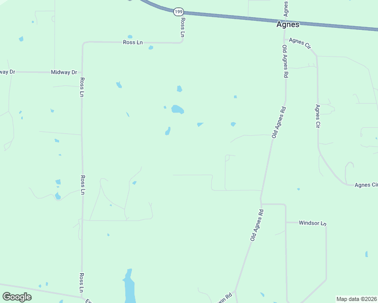 map of restaurants, bars, coffee shops, grocery stores, and more near 9515 Old Agnes Road in Springtown