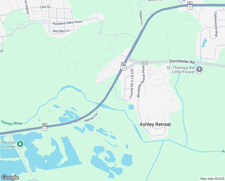 map of restaurants, bars, coffee shops, grocery stores, and more near 223 Swan Drive in Summerville