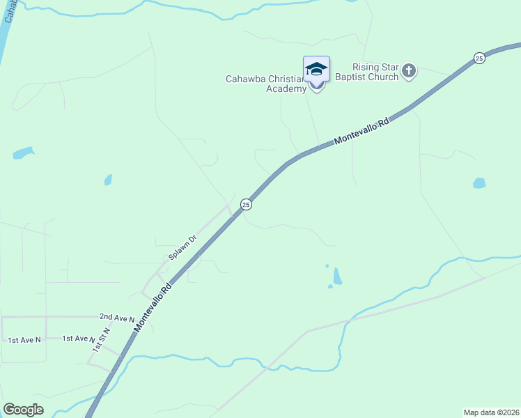 map of restaurants, bars, coffee shops, grocery stores, and more near 2052 Montevallo Road in Centreville