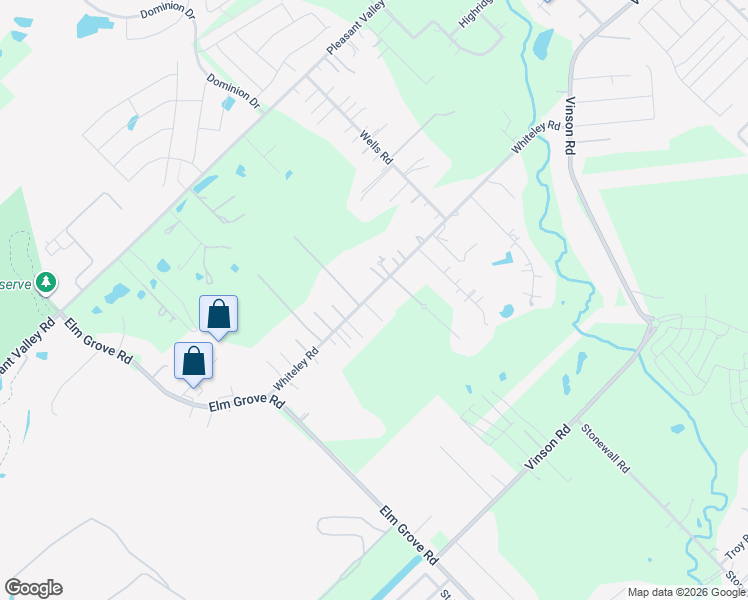map of restaurants, bars, coffee shops, grocery stores, and more near 3275 Whiteley Road in Wylie